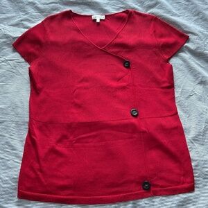 Giada elegant and stunning top in beautiful red color, size M So elegant
